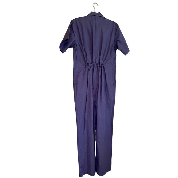 MARA HOFFMAN Kailyn Recycled Cotton Utility Jumpsuit - Blue size small - Picture 14 of 15